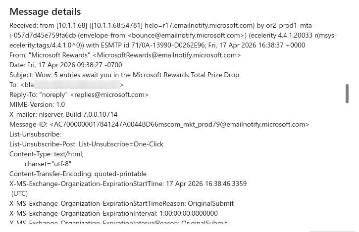 Really boring, you don't need to know the details of this image. It's basically the message headers of an email showing all the things I describe in the main post.
